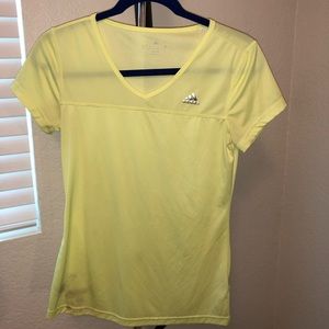 Adidas neon green/yellow workout top